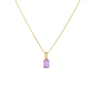 Amethyst Peridot Zircon Charm Pendant Necklace 925 Sterling Silver 18k Gold Plated Rhodium Fine Jewelry